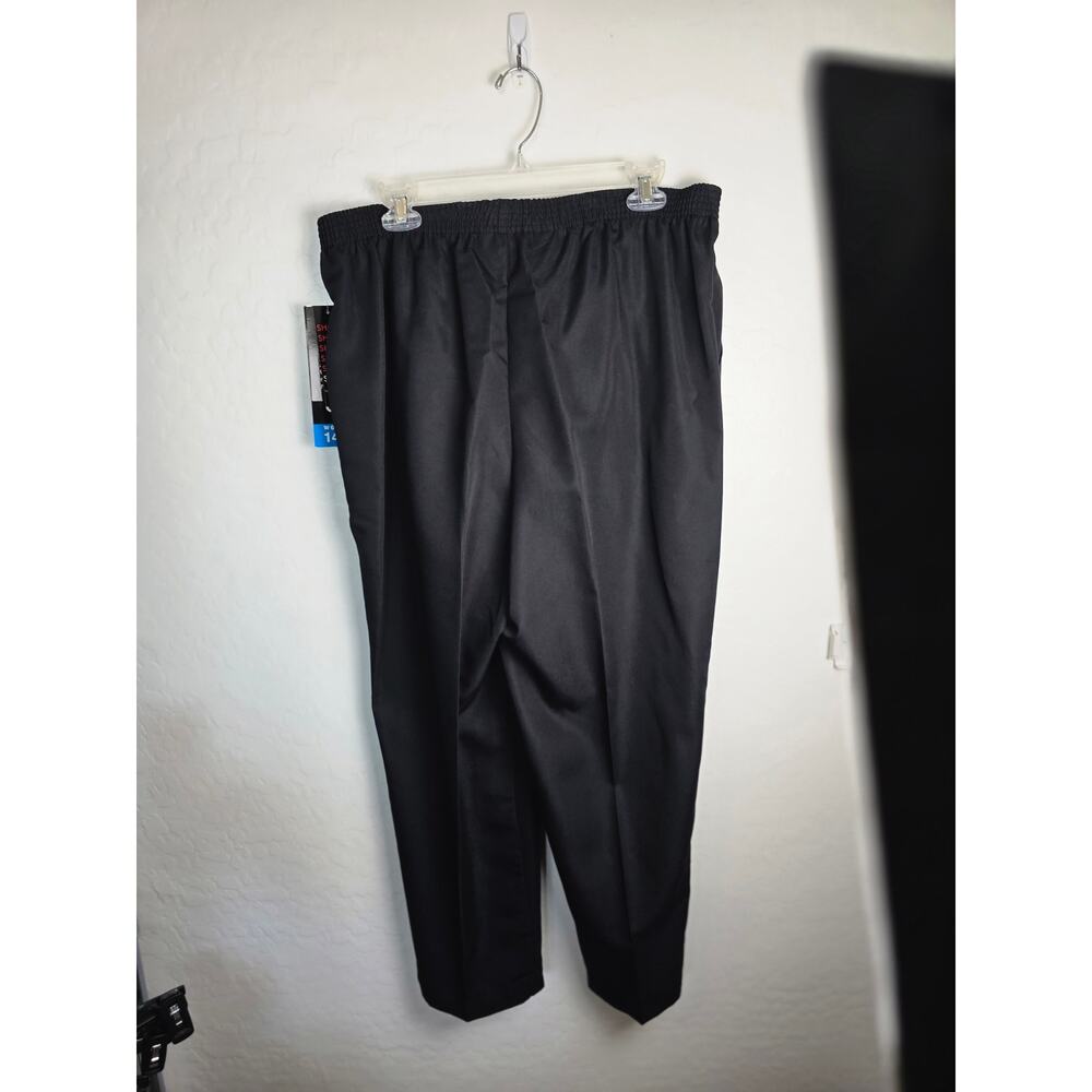 Briggs Pants NWT Black pockets size 14 w elastic waist pockets - Picture 5 of 6
